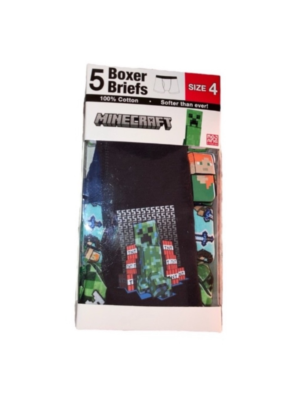 Minecraft Characters Boxer Briefs - Black and Green